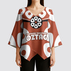 Personalized Northern Territory Oztag Kimono Sleeve Blouse Dynamic Geometric Star Graphic