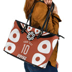 Personalized Northern Territory Oztag Leather Tote Bag Dynamic Geometric Star Graphic