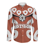 Personalized Northern Territory Oztag Long Sleeve Button Shirt Dynamic Geometric Star Graphic