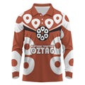Personalized Northern Territory Oztag Long Sleeve Polo Shirt Dynamic Geometric Star Graphic