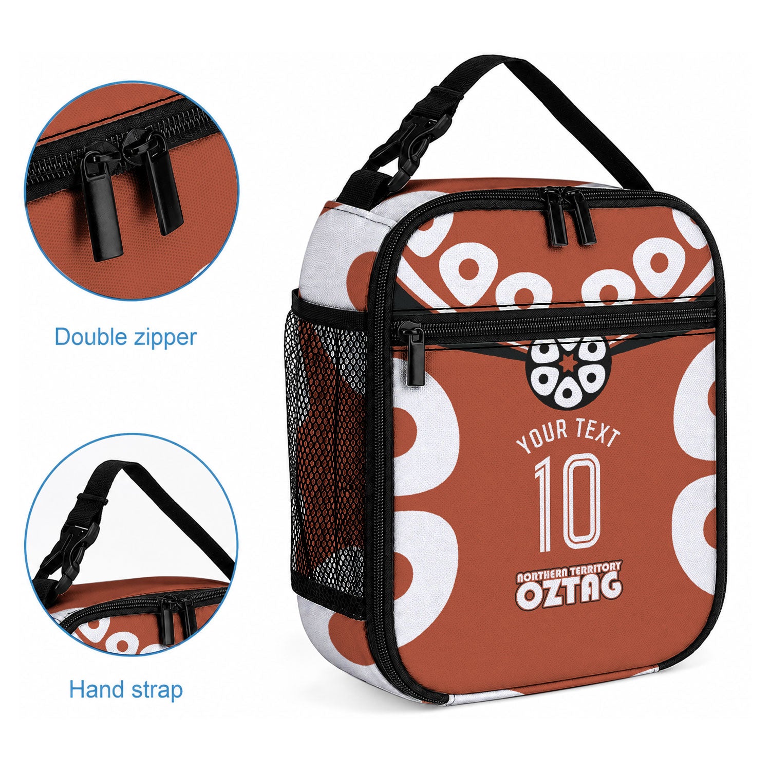 Personalized Northern Territory Oztag Lunch Bag Dynamic Geometric Star Graphic