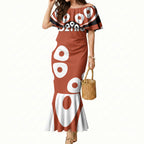 Personalized Northern Territory Oztag Mermaid Dress Dynamic Geometric Star Graphic