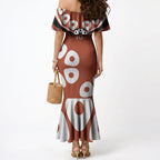 Personalized Northern Territory Oztag Mermaid Dress Dynamic Geometric Star Graphic