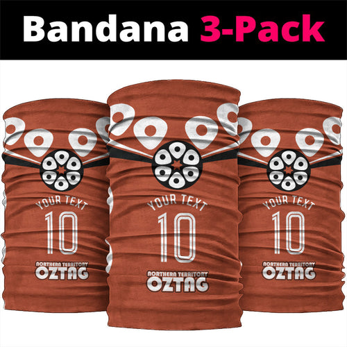 Personalized Northern Territory Oztag Neck Gaiter Dynamic Geometric Star Graphic