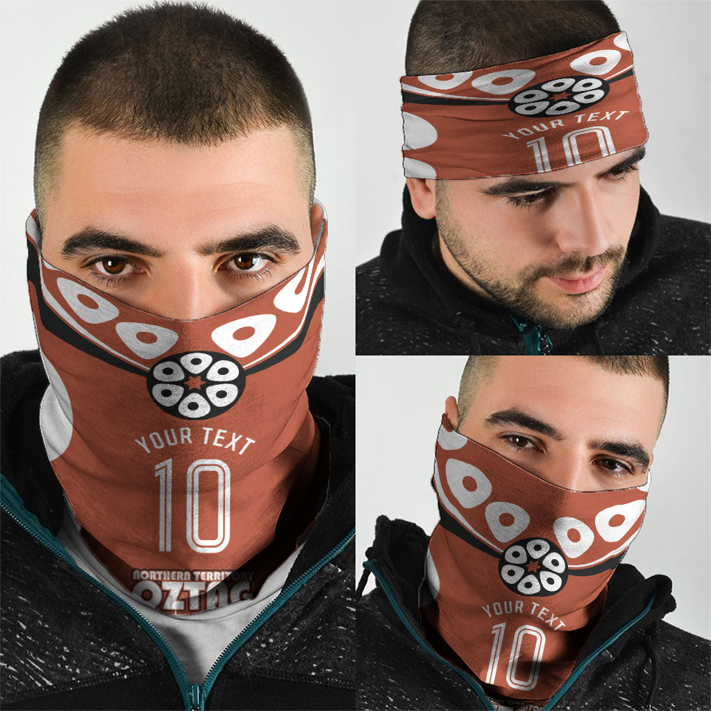 Personalized Northern Territory Oztag Neck Gaiter Dynamic Geometric Star Graphic
