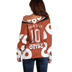 Personalized Northern Territory Oztag Off Shoulder Sweater Dynamic Geometric Star Graphic