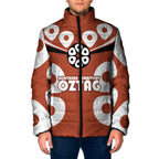Personalized Northern Territory Oztag Padded Jacket Dynamic Geometric Star Graphic