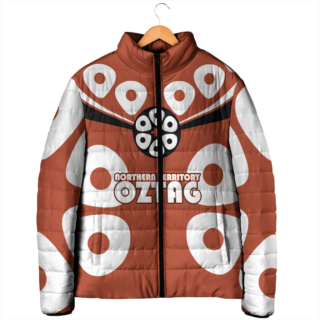 Personalized Northern Territory Oztag Padded Jacket Dynamic Geometric Star Graphic