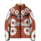 Personalized Northern Territory Oztag Padded Jacket Dynamic Geometric Star Graphic