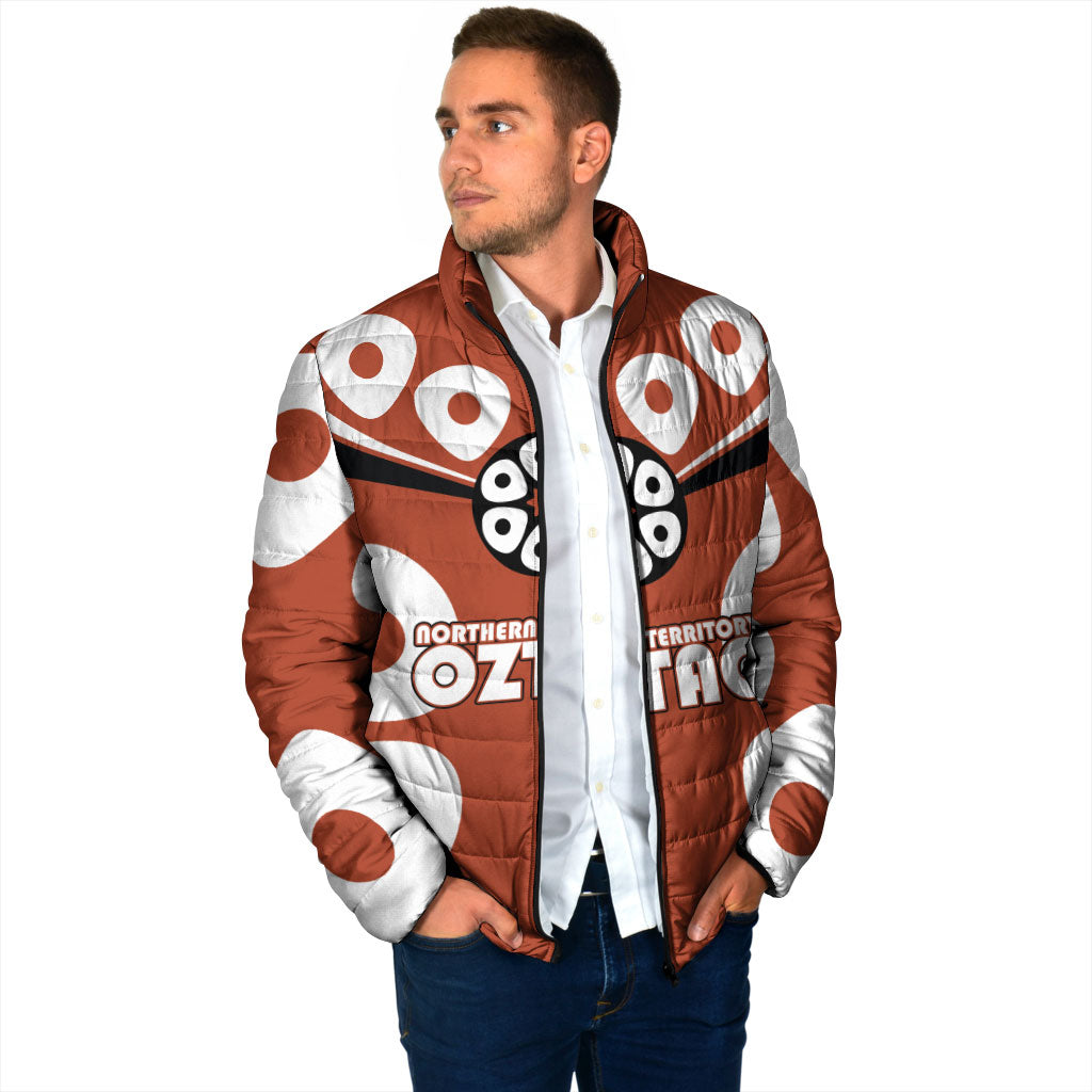 Personalized Northern Territory Oztag Padded Jacket Dynamic Geometric Star Graphic