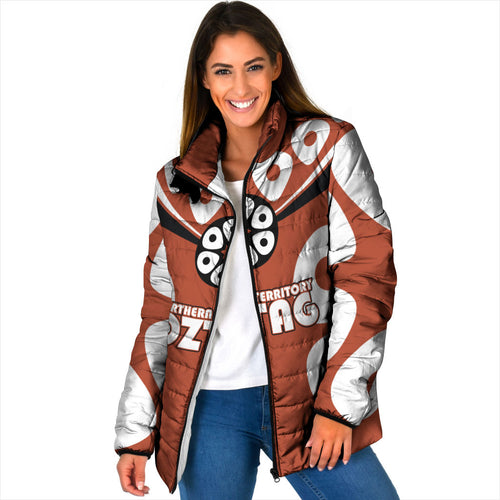 Personalized Northern Territory Oztag Padded Jacket Dynamic Geometric Star Graphic