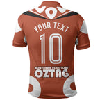 Personalized Northern Territory Oztag Polo Shirt Dynamic Geometric Star Graphic