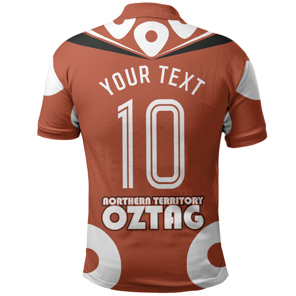 Personalized Northern Territory Oztag Polo Shirt Dynamic Geometric Star Graphic