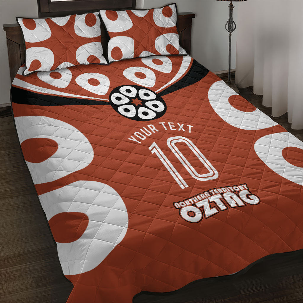 Personalized Northern Territory Oztag Quilt Bed Set Dynamic Geometric Star Graphic