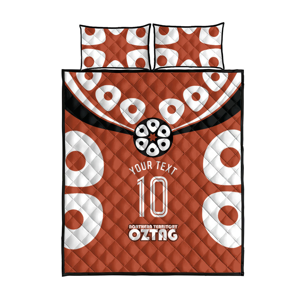 Personalized Northern Territory Oztag Quilt Bed Set Dynamic Geometric Star Graphic