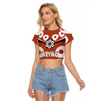 Personalized Northern Territory Oztag Raglan Cropped T Shirt Dynamic Geometric Star Graphic