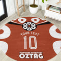 Personalized Northern Territory Oztag Round Carpet Dynamic Geometric Star Graphic