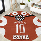 Personalized Northern Territory Oztag Round Carpet Dynamic Geometric Star Graphic