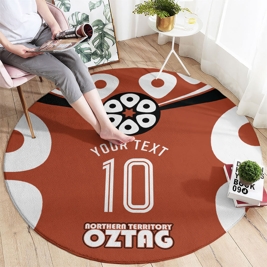 Personalized Northern Territory Oztag Round Carpet Dynamic Geometric Star Graphic