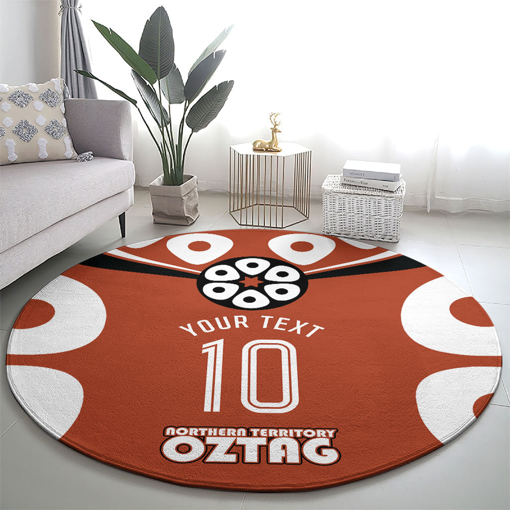 Personalized Northern Territory Oztag Round Carpet Dynamic Geometric Star Graphic