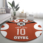 Personalized Northern Territory Oztag Round Carpet Dynamic Geometric Star Graphic