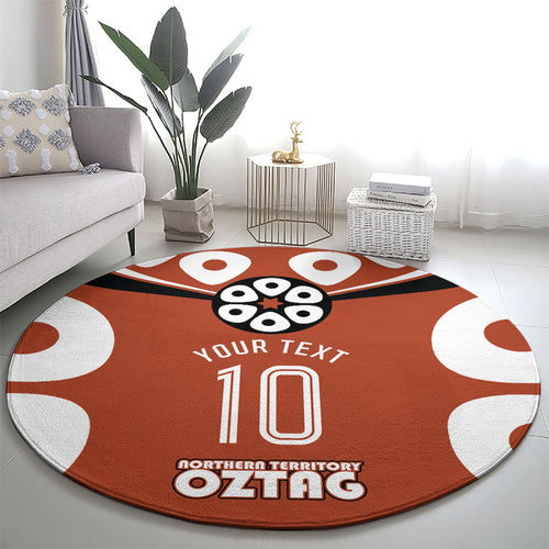 Personalized Northern Territory Oztag Round Carpet Dynamic Geometric Star Graphic