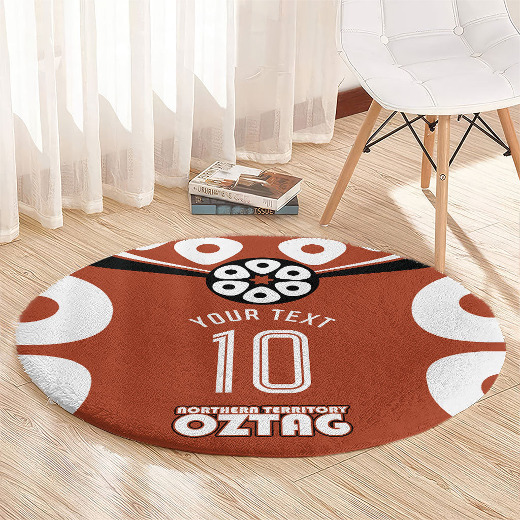 Personalized Northern Territory Oztag Round Carpet Dynamic Geometric Star Graphic