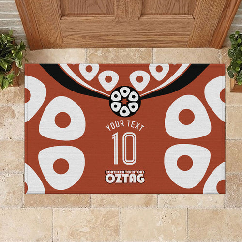 Personalized Northern Territory Oztag Rubber Doormat Dynamic Geometric Star Graphic