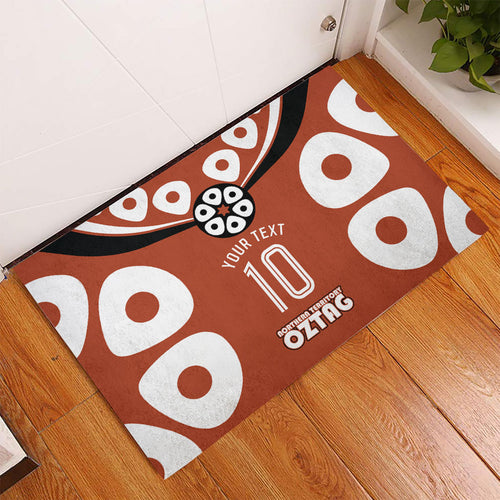 Personalized Northern Territory Oztag Rubber Doormat Dynamic Geometric Star Graphic