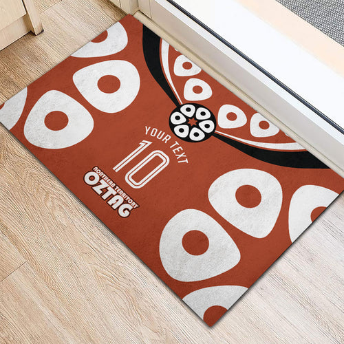 Personalized Northern Territory Oztag Rubber Doormat Dynamic Geometric Star Graphic