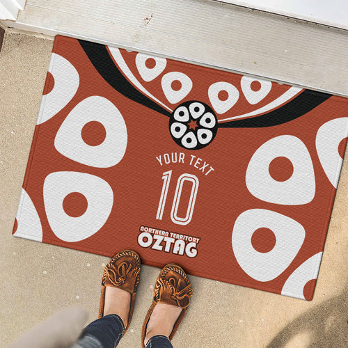 Personalized Northern Territory Oztag Rubber Doormat Dynamic Geometric Star Graphic