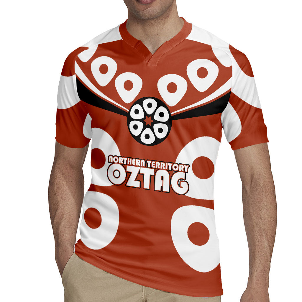 Personalized Northern Territory Oztag Rugby Jersey Dynamic Geometric Star Graphic