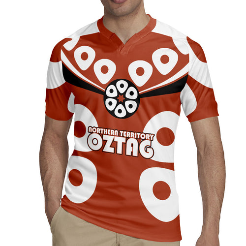 Personalized Northern Territory Oztag Rugby Jersey Dynamic Geometric Star Graphic