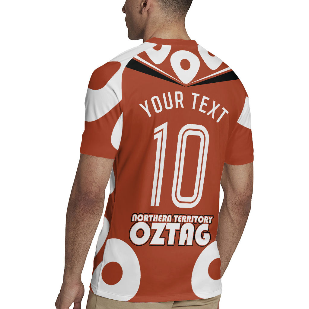 Personalized Northern Territory Oztag Rugby Jersey Dynamic Geometric Star Graphic