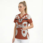 Personalized Northern Territory Oztag Scrub Top Dynamic Geometric Star Graphic
