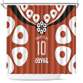 Personalized Northern Territory Oztag Shower Curtain Dynamic Geometric Star Graphic