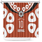 Personalized Northern Territory Oztag Shower Curtain Dynamic Geometric Star Graphic