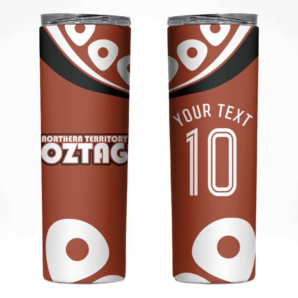 Personalized Northern Territory Oztag Skinny Tumbler Dynamic Geometric Star Graphic