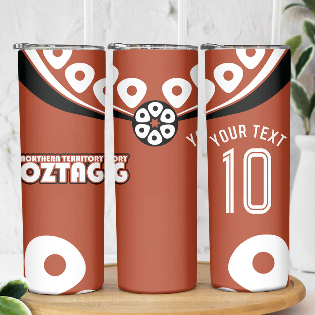 Personalized Northern Territory Oztag Skinny Tumbler Dynamic Geometric Star Graphic