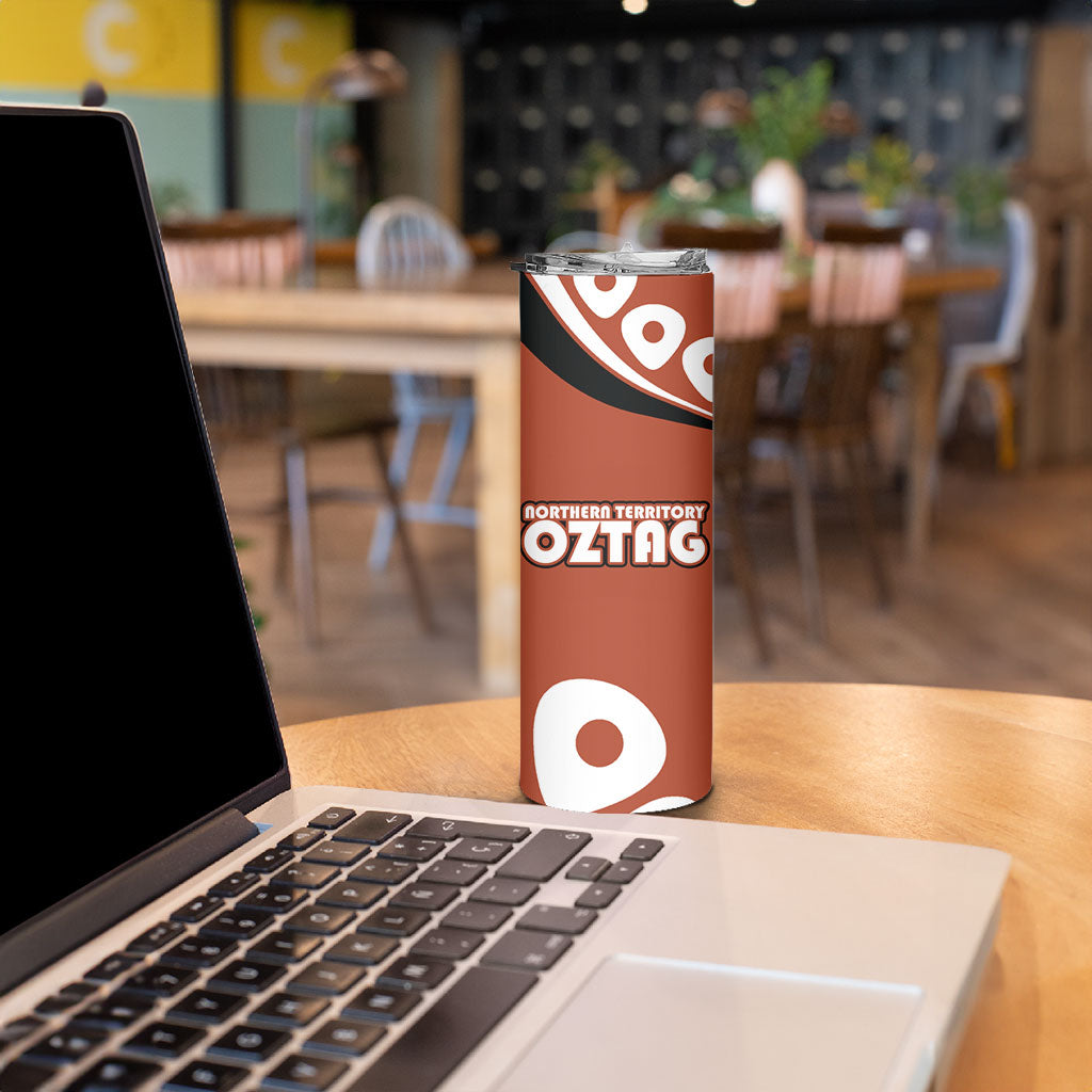 Personalized Northern Territory Oztag Skinny Tumbler Dynamic Geometric Star Graphic