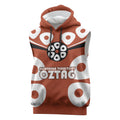 Personalized Northern Territory Oztag Sleeveless Hoodie Dynamic Geometric Star Graphic
