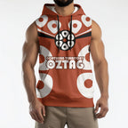 Personalized Northern Territory Oztag Sleeveless Hoodie Dynamic Geometric Star Graphic