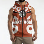 Personalized Northern Territory Oztag Sleeveless Zip Hoodie Dynamic Geometric Star Graphic