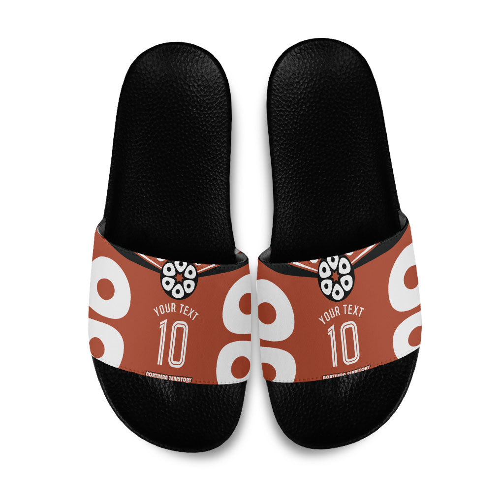 Personalized Northern Territory Oztag Slide Sandals Dynamic Geometric Star Graphic