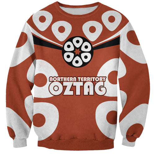 Personalized Northern Territory Oztag Sweatshirt Dynamic Geometric Star Graphic