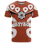 Personalized Northern Territory Oztag T Shirt Dynamic Geometric Star Graphic