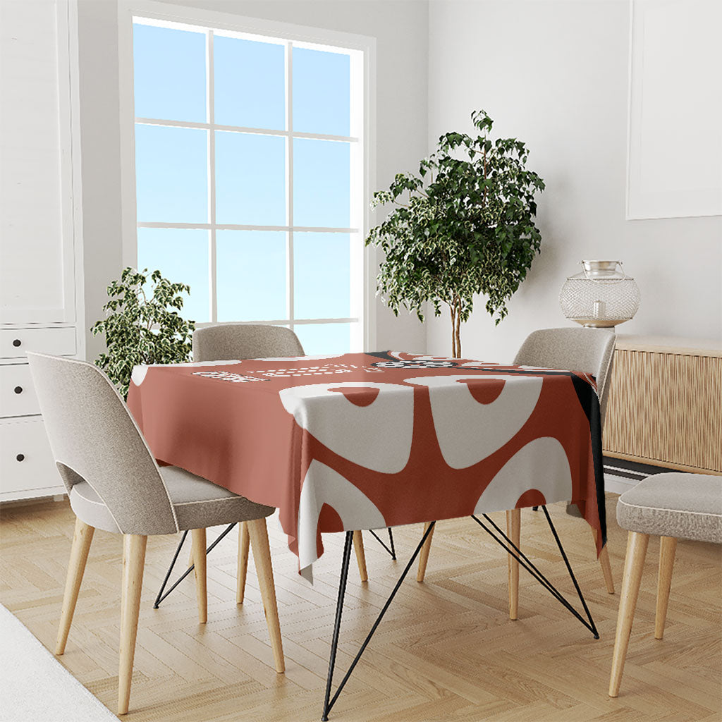 Personalized Northern Territory Oztag Tablecloth Dynamic Geometric Star Graphic