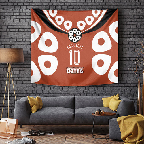Personalized Northern Territory Oztag Tapestry Dynamic Geometric Star Graphic