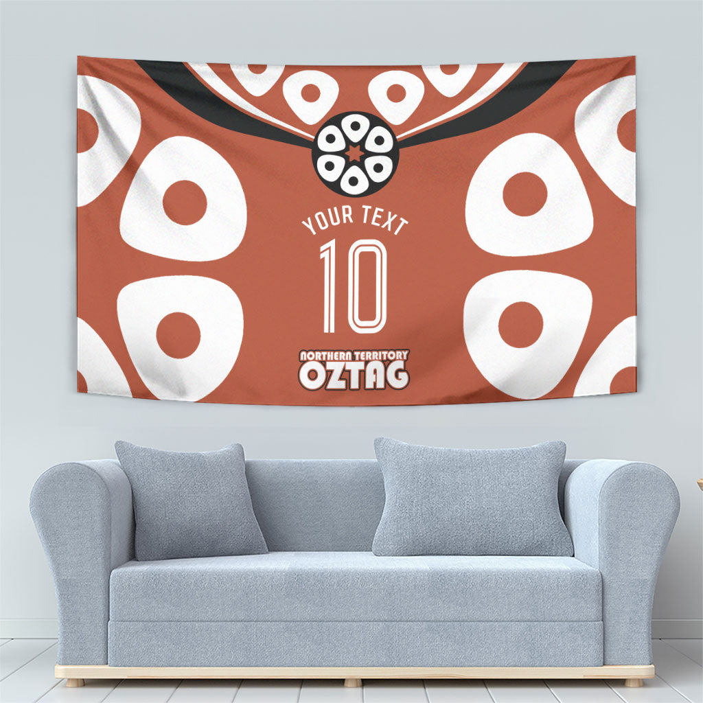 Personalized Northern Territory Oztag Tapestry Dynamic Geometric Star Graphic