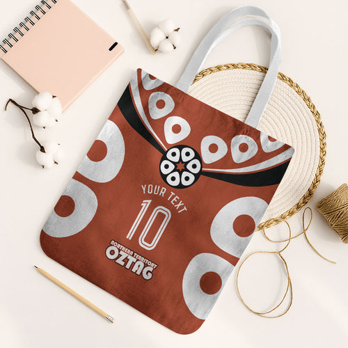 Personalized Northern Territory Oztag Tote Bag Dynamic Geometric Star Graphic